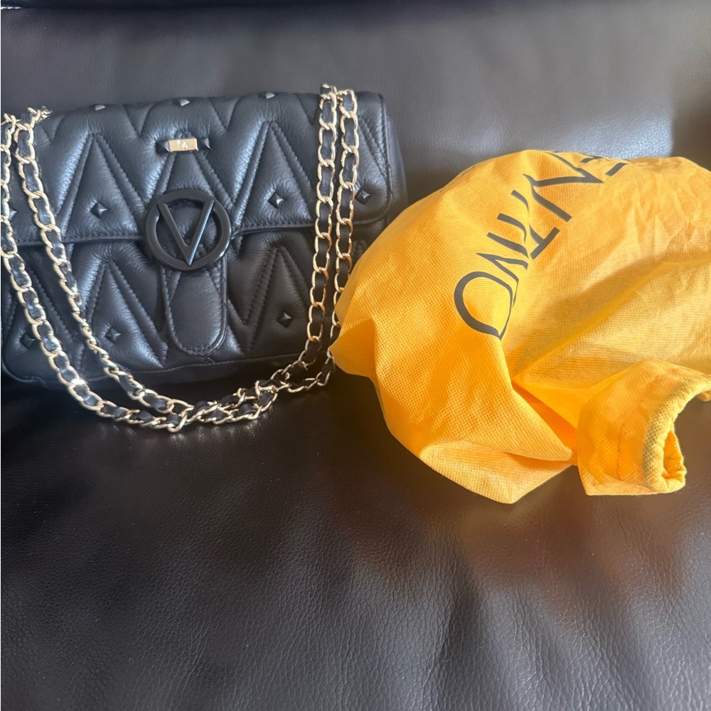 Valentino Black Quilted Shoulder Bag